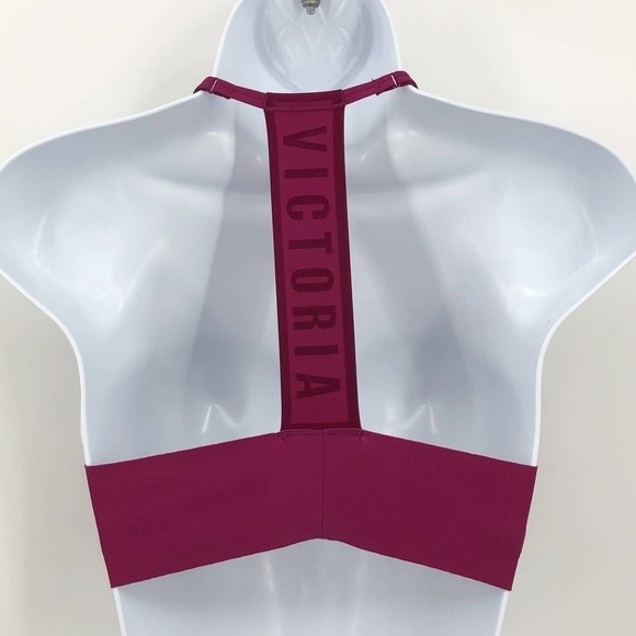 Victoria's Secret Women's Push Up Bra Size 32C Berry Purple T Back Front Close - Picture 6 of 10